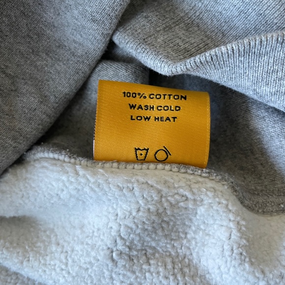 NEW XL Gallery Dept. Heather Grey Center Logo Hoodie sweatshirt - Picture 6 of 8